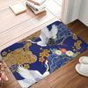1PC Flower Bird Pattern Kitchen Rugs Non-Slip Door Mats Pop Design Bathroom Rug Bath Mat Carpet for Home Sink Laundry Decor