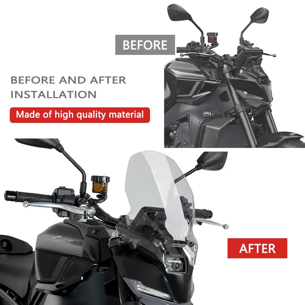 For MT-09 2024 2025 MT09 SP 2024 2025 Motorcycle Windshield Visor Deflector Fairing Cover Heightening WindScreen Spoiler