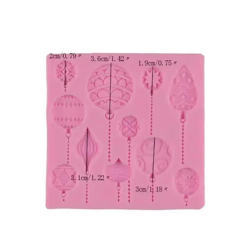 Kuchen Bastelzubehör Weihnachtskugel Form Handgemacht Kreative Silikonform Weihnachtsornament Fondant Kuchenform Ausstecher