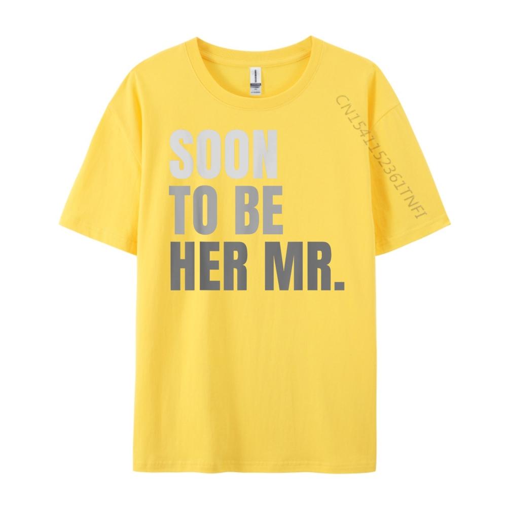 Soon To Be Her Mr Future Husband Black Graphic T Shirts Winter Man Clothes Graphic