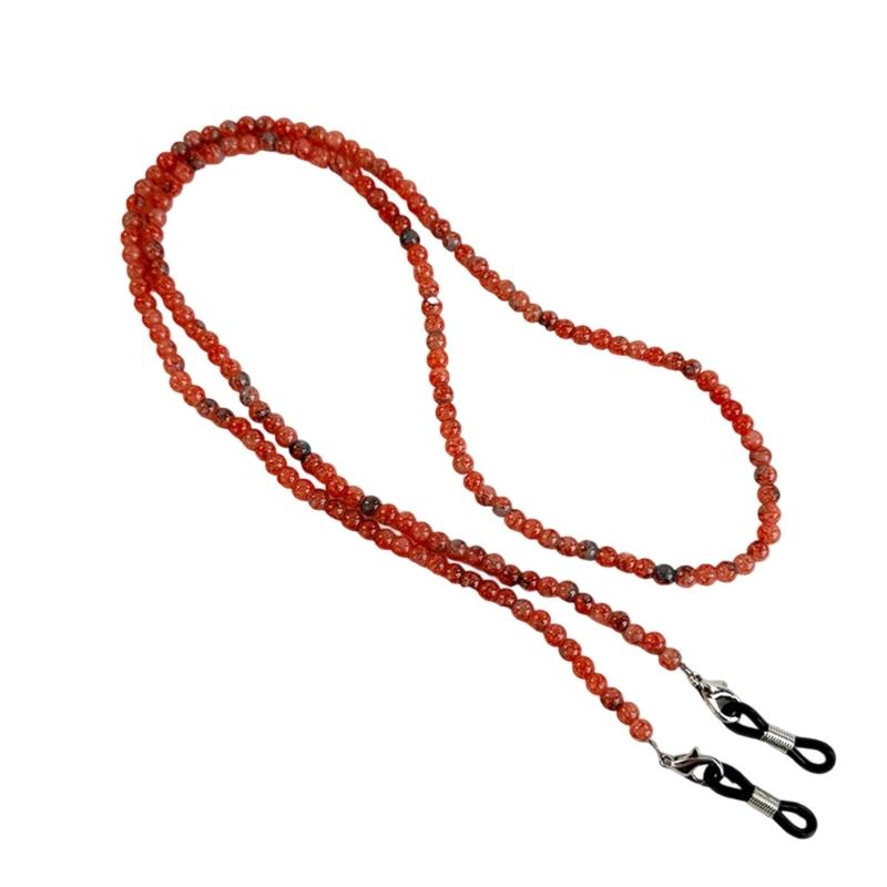Retro Oriental Eyeglass Chain With Colored Glass Beads Handmade Jewelry Accessory For Work Party Casual