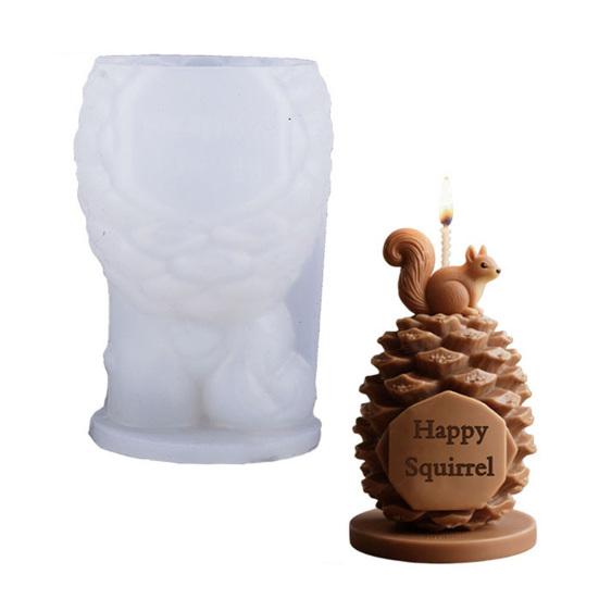 Christmas Candle Mold 3D Embossed Santa Tree Snowman Cylinder Silicone Mold for Resin Candle Soap Craft Cake Chocolate Making