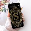 For Google Pixel 6 Case Silicone Luxury Crown A-Z Letters 2D Painted Soft Casing For Google Pixel6 G9S9B GB7N6 G9S9B16 GR1YH