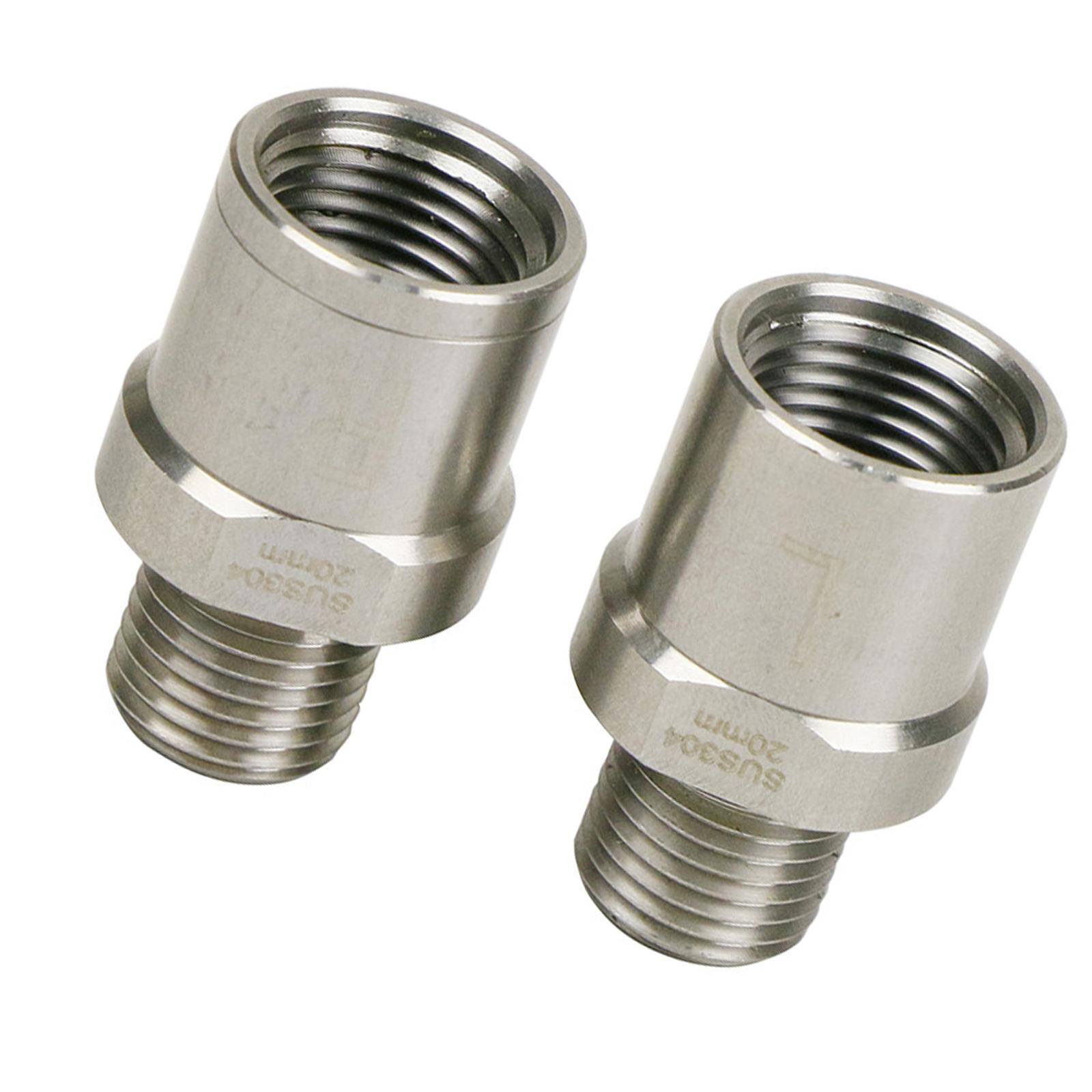 

1 Pair Stainless Steel 9/16 inch Bike Pedal Spacer Extension for Road Bicycles Mountain Bikes Bicycles Pedal Extender