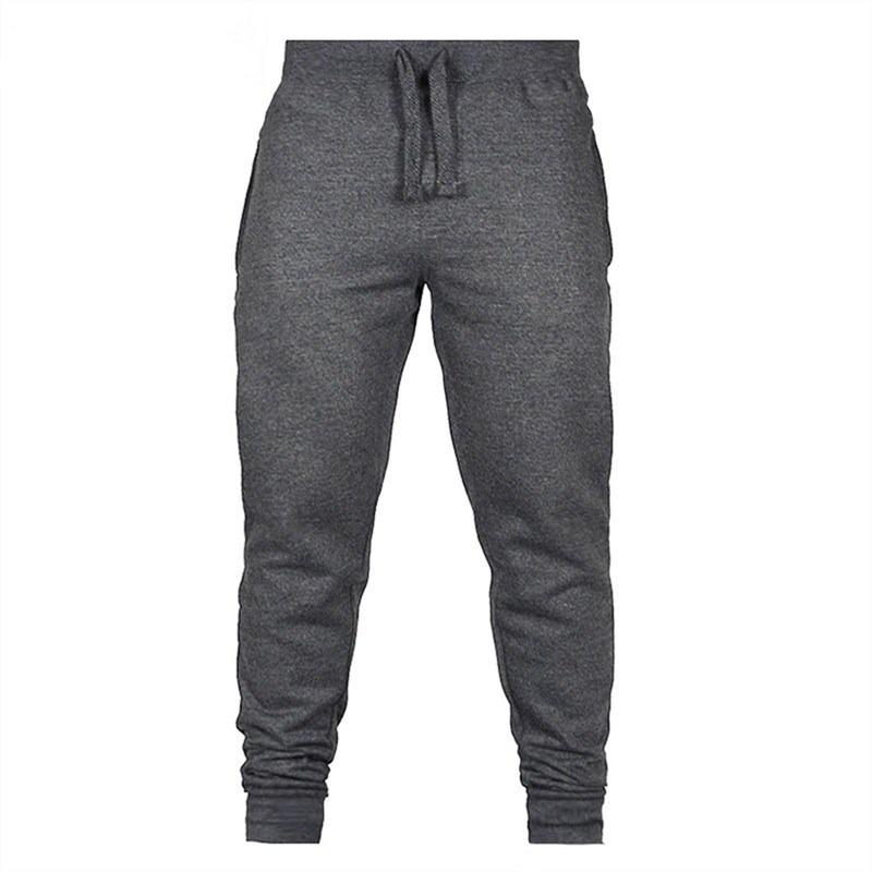 

Sports Pants for Men In Autumn and Winter Plus Velvet Thickened Slim Casual Feet Pants M темно-серого