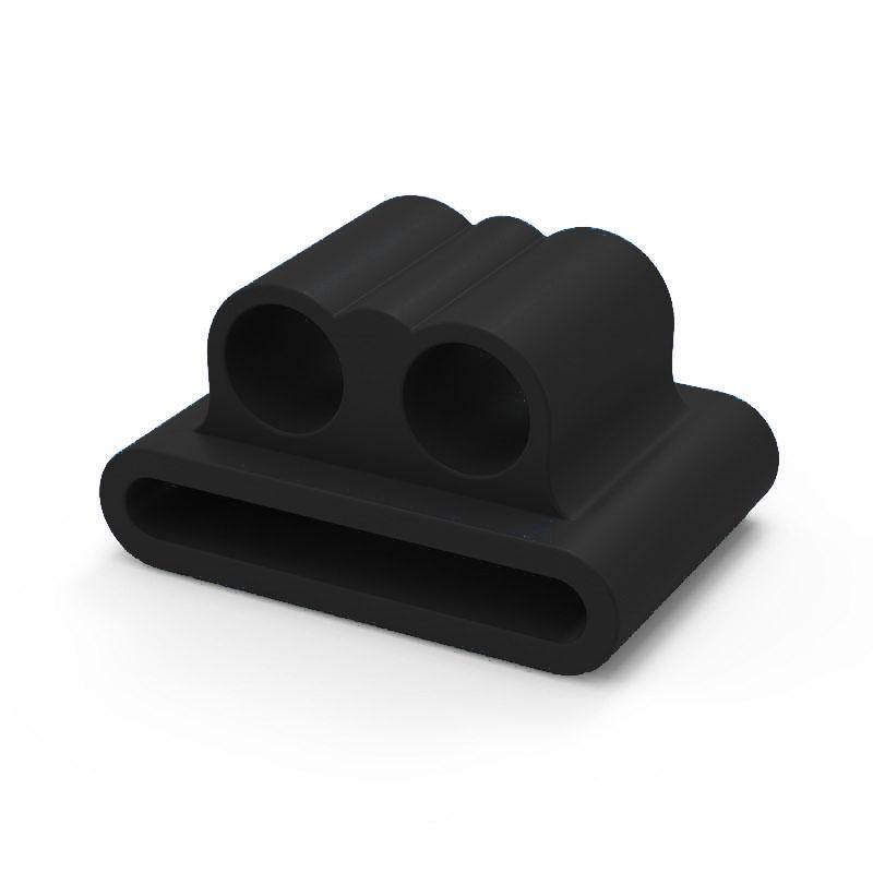 

Silicone Holder Clip for AirPods Apple wireless earphone socket stand case compatible with Apple watch sport hook clip Anti-lost чорний