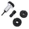 Radnaben-Reinigungskit Rostentferner für Bremsscheibe und Radbolzen 1/2 Zoll Schraubenschlüssel-Adapter mit 2 Ersatz-Schleifscheiben