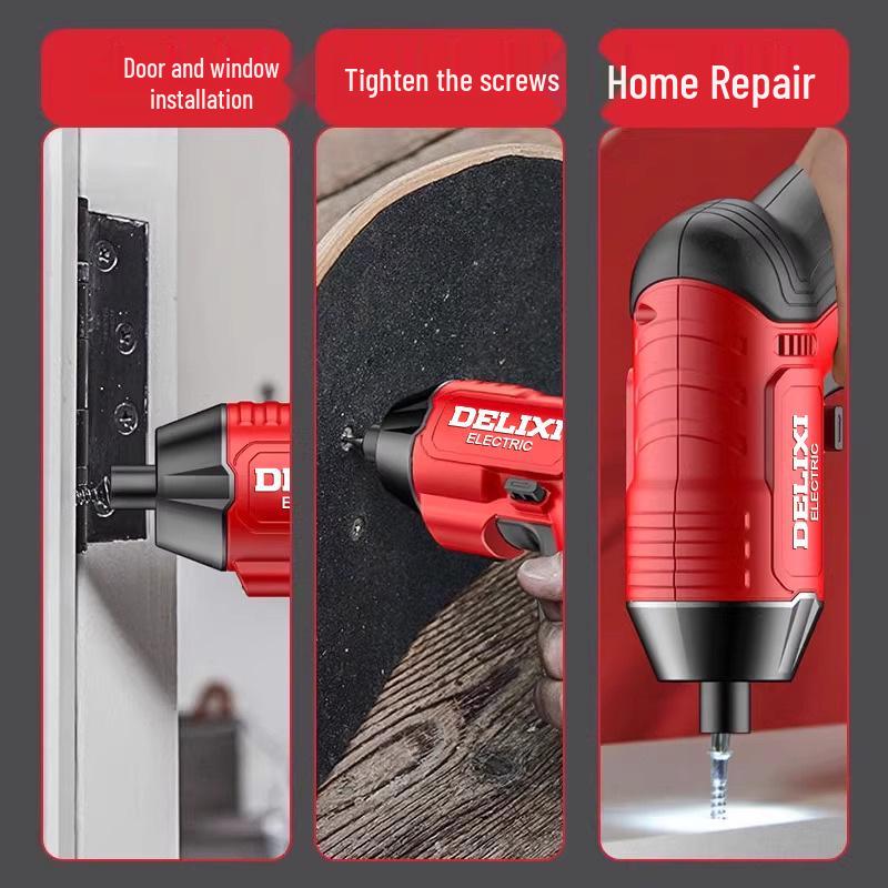 Delixi Rechargeable Mini Automatic Electric Screwdriver for Small Household Tasks