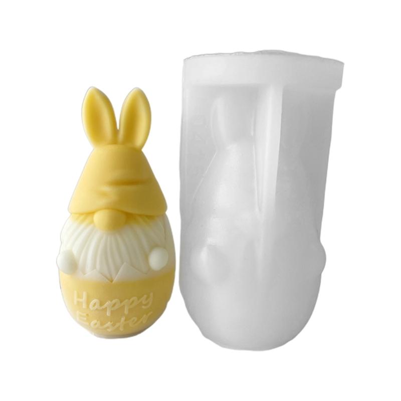 

Gnome Resin Mold,Easter Ornaments Silicone Mold 3D Candle Mold for Candle Making Old Man Epoxy Resin Casting Mold 1