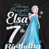 Frozen Childrens/Kids Bright Like Elsa Heather 7th Birthday Pullover Hoodie