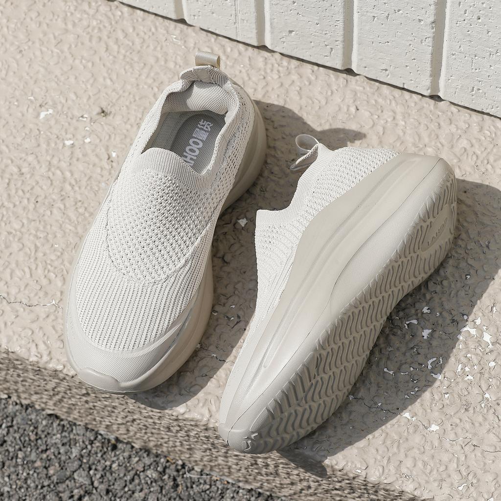 Men's & Women's Casual Running Sneakers Breathable Mesh Slip-on Design Thick Platform Sole Ultra-Lightweight for Gym & Jogging 36-45