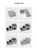 Foldable Three-Layer Storage Box Dog Steps with Nest for Small Pets