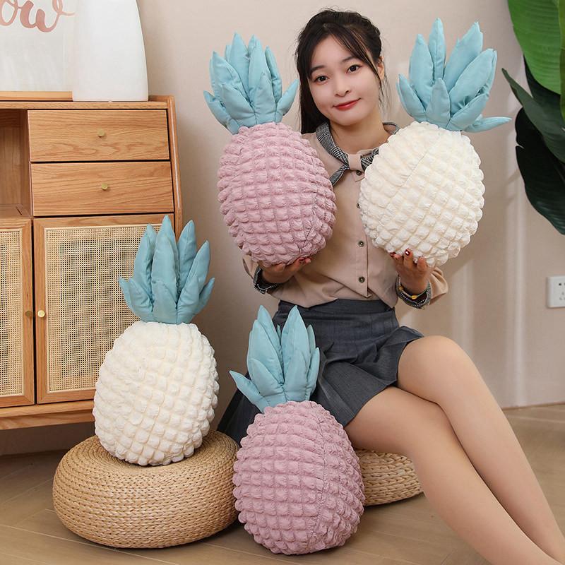 Stylish Pineapple Plush Pillow Decorative Soft Toy For Cozy Home Decor Ideal For Girls