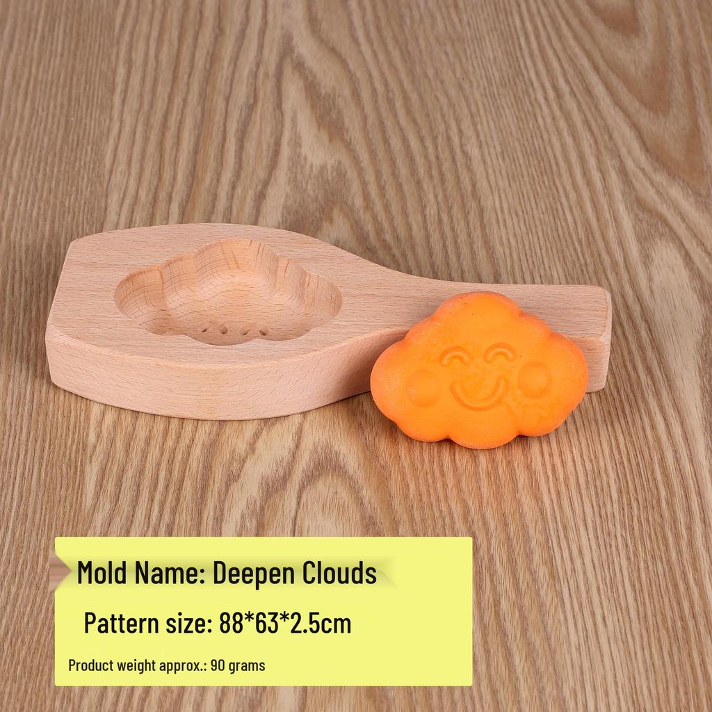 Enhanced Cantonese Style Wooden Mooncake and Bun Mold