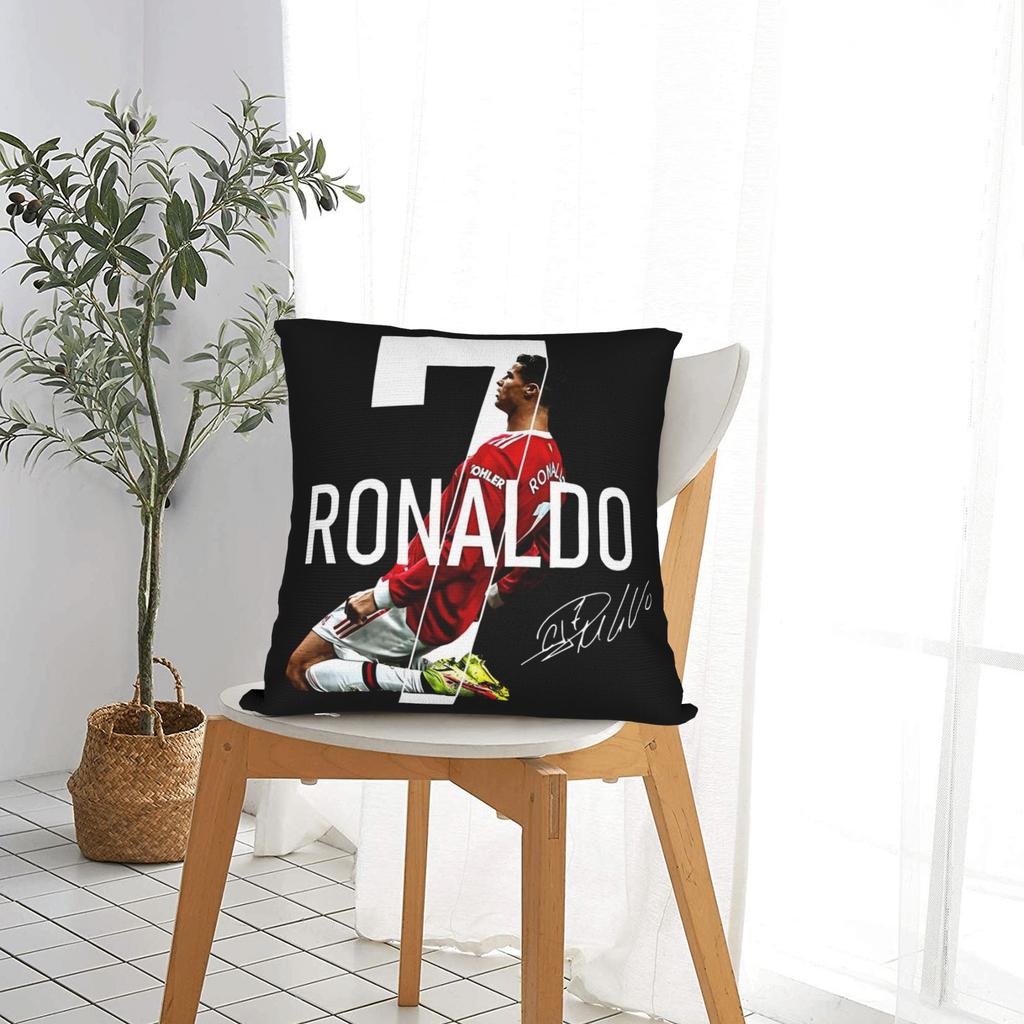1Pc Cristiano Ronaldo Cr7 Decorative Pillowcases For Cozy Living Room And Bedroom Soft Machine Washable Cores Not Included