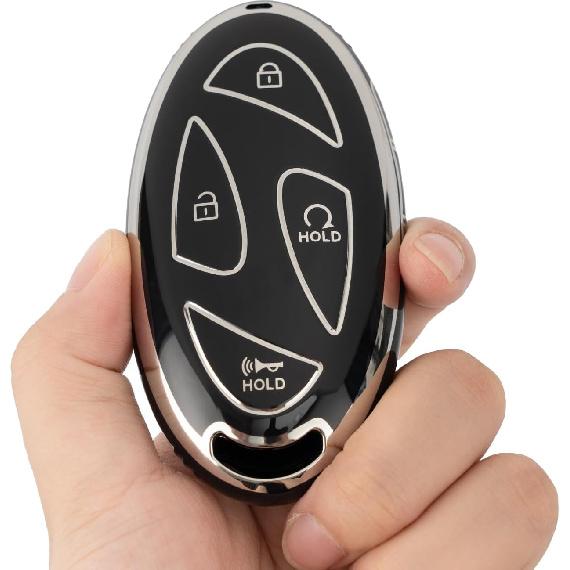 Key fob Cover for Hyundai Loniq,Soft Car Key Cover Case for Hyundai Loniq Elantra Sonata Santa fe Tucson Santa Palisade Veloster 2022 2023 2024 2025