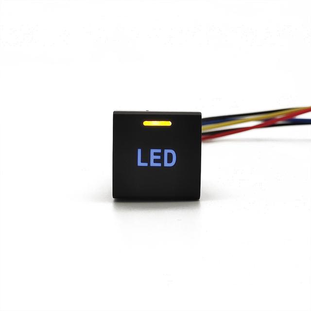 1 Pc Car LED Light Bar Power On Off Camera View Switch Button For Toyota Camry V70 2018 Rav4 Corolla Altis  prado 150