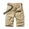Pánské letní cargo šortky s kapsami Měkké prodyšné jednobarevné sportovní pracovní šortky Outdoorové ležérní cargo kalhoty