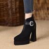 Fashion Crystal Platform Pointed Toe Women Ankle Boots Super High Heels Shoes 2025 Trend Luxury Brand Chunky Chelsea Snow Botas Pumps