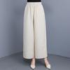 Pantaloni Larghi Estivi Abbigliamento Donna Taglie Forti Casual Larghi Vintage Vita Alta Pantaloni Neri