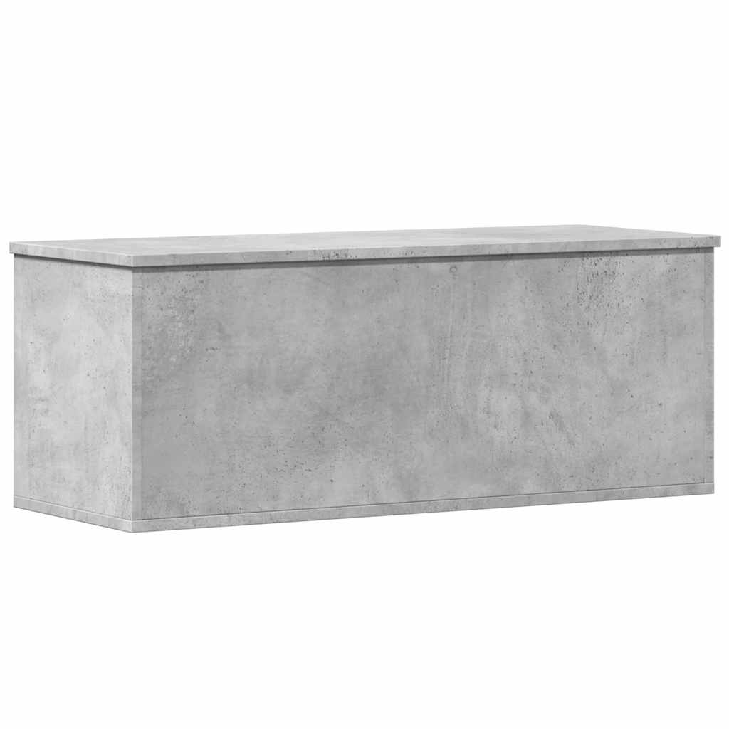 Vidaxl Skrzynia, Szarość Betonu, 90X35X35 Cm, Materiał Drewnopochodny