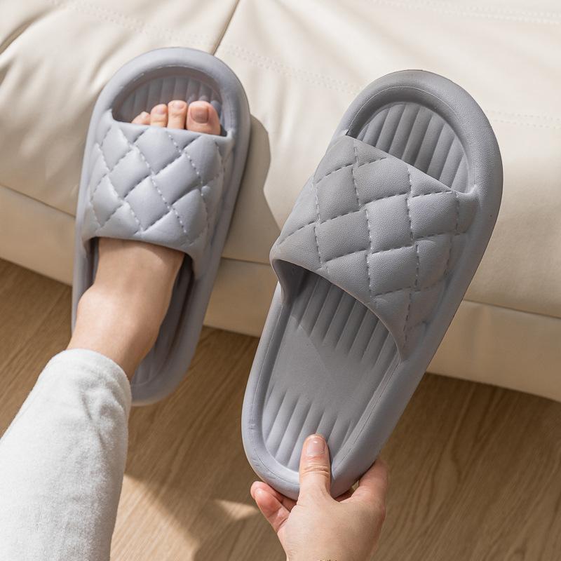 EVA thick-bottomed cool slippers women's summer non-slip and deodorant indoor home silent cool slippers can be worn outside