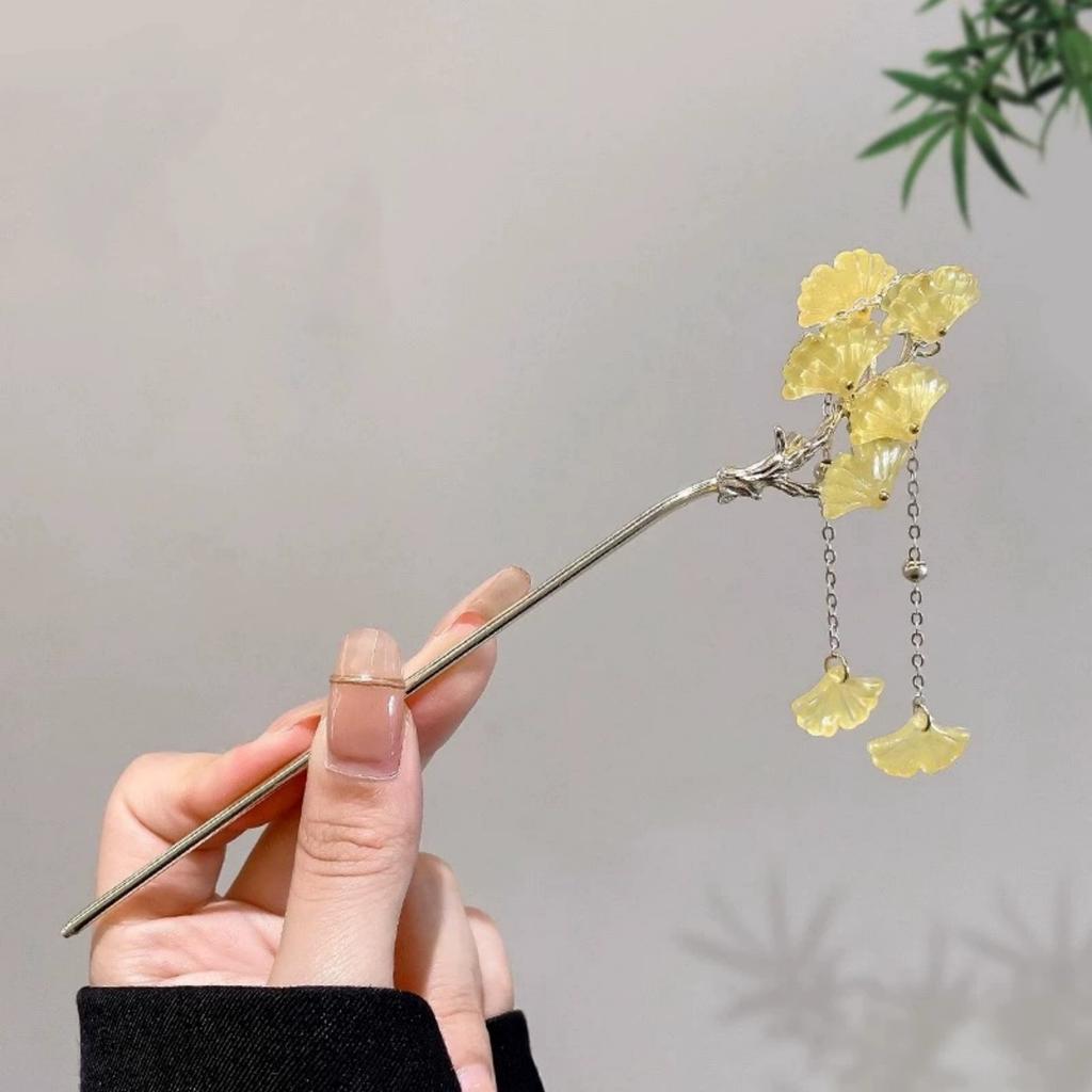 2025 New Flower Hairpin For Women Elegant Floral Butterfly Pearl Tassel Hair Stick Trendy Jewelry Hair Accessories Hair Clips