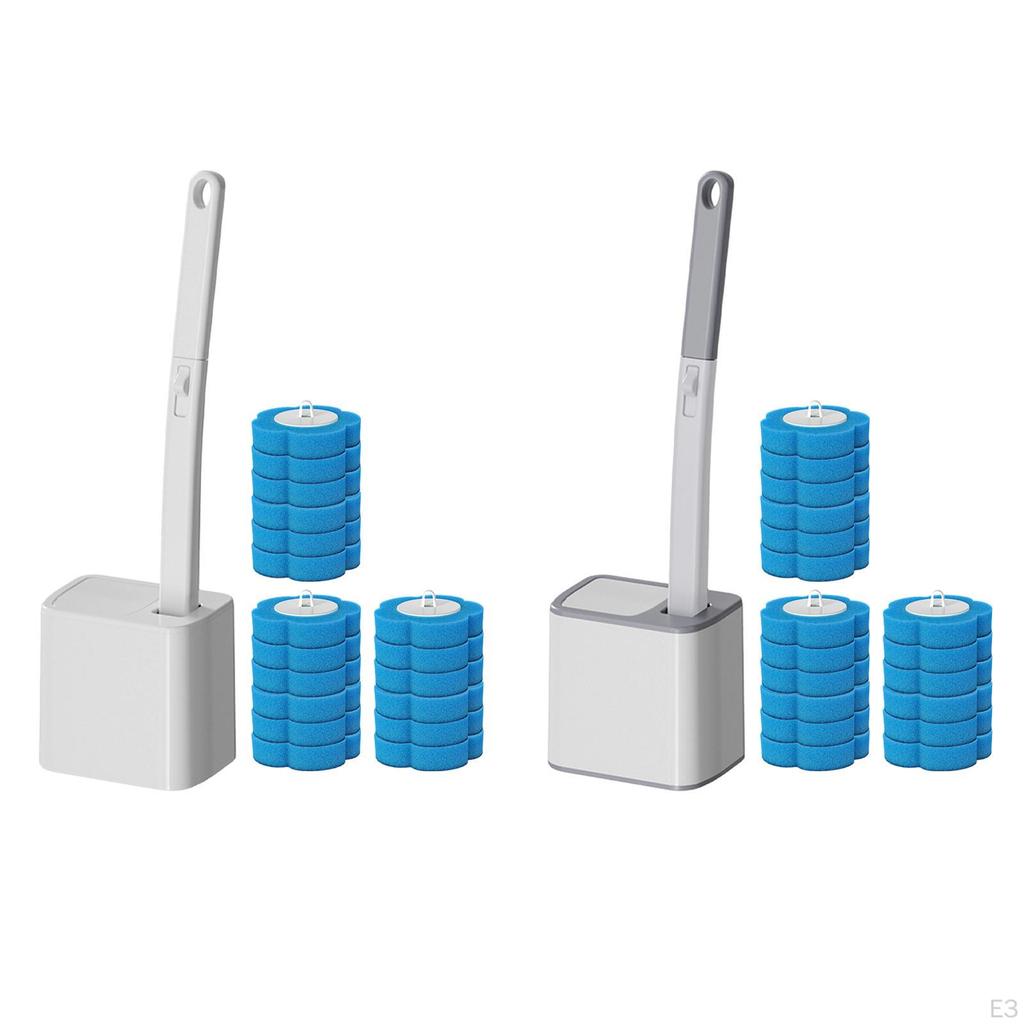 Disposables Toilet Brush and Holder Set Bathroom Maintenance Cleaning Tools Practical Efficient
