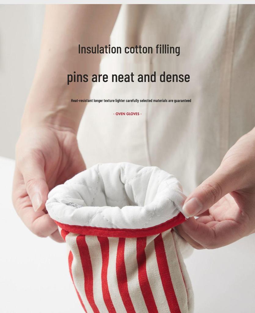 Dicke Hitzebeständige Anti-Verbrühungs-Ofenhandschuhe zum Backen