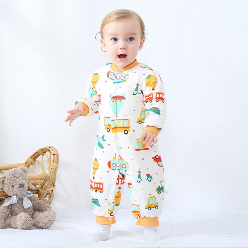 DuPont Baby Cotton-Padded Jumpsuit: Class A Quilted One-Piece for Spring & Autumn - Warm Pajamas Romper