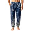 Men's Christmas Printed Pajama Pants Warm Pants for Winter