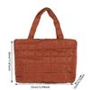 Lightweight Quilted Tote Bag Women Multifunctional Travel Solid Color Shoulder Bag Handbag for Work Gym