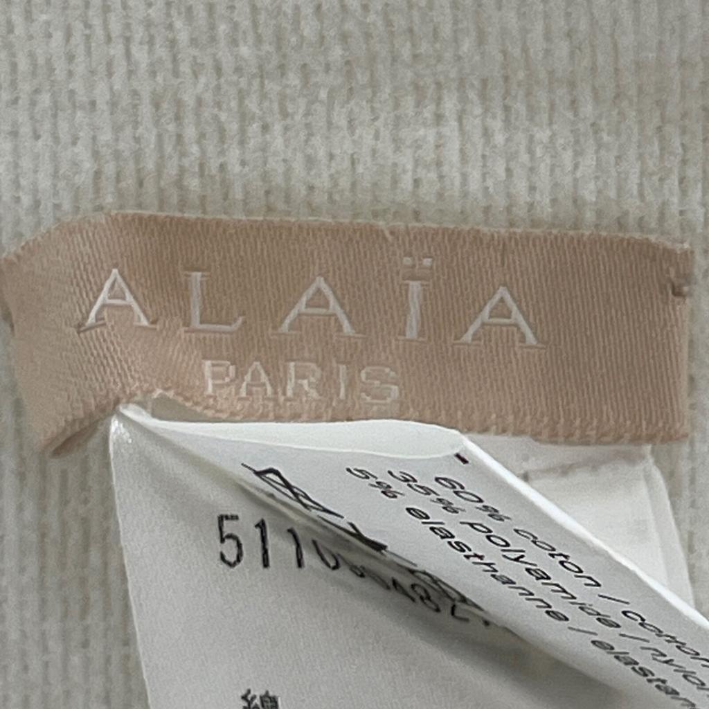 ALAIA White 5110904821959 Cotton Blend Cardigan tops 38 whiteUsed