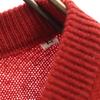 YVES SAINT LAURENT 90s Old Long sleeve V neck knit cardigan L Red Women Used