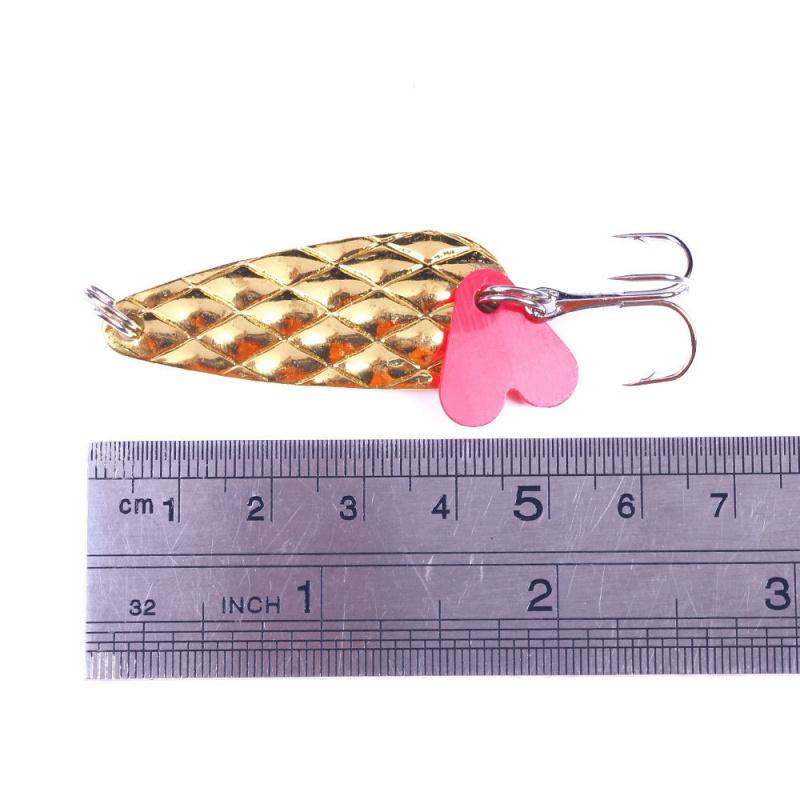 Metallic sequin lure with pineapple pattern4.5cm9g6Small hook specifically designed for catching smallmouth bass, suitable for b