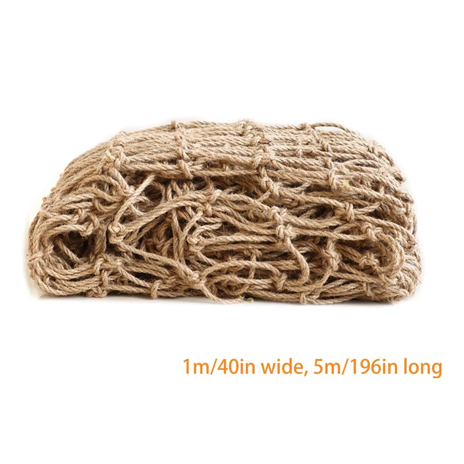 

Hemp Rope Net Ceiling Mesh Plant Support Tool Stair Balcony Durable Practical Wall Decor Trellis Netting For Climbing Plants