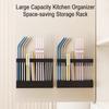 Magnetic Straw Holder Reusable Tumbler Straws Storage Dispenser Large Capacity Easy To Install Space-Saving Straw Organizer