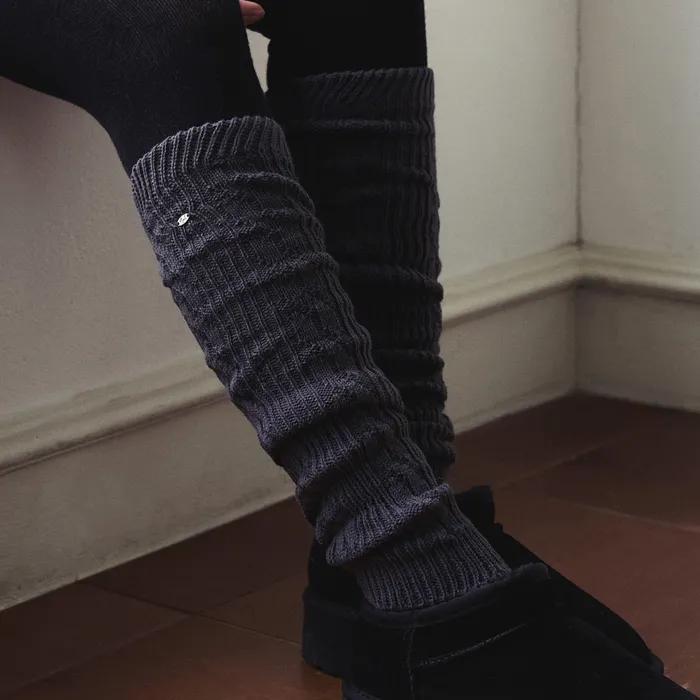 Cable Pattern Leg Warmers - 2 Colors