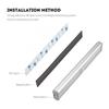 10 LED PIR Motion Sensor LED Night Light Battery Operated with Magnetic Strip X1