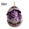 Christmas Tree Hanging Decoration Baby Dragon And Egg Ornament, 2D Flat Acrylic Fantasy Ornament Decoration, Pendant for Xmas Tree, Home Party