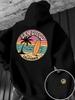 "San Diego California" Retro Surf Sunset Men's Graphic Hoodie