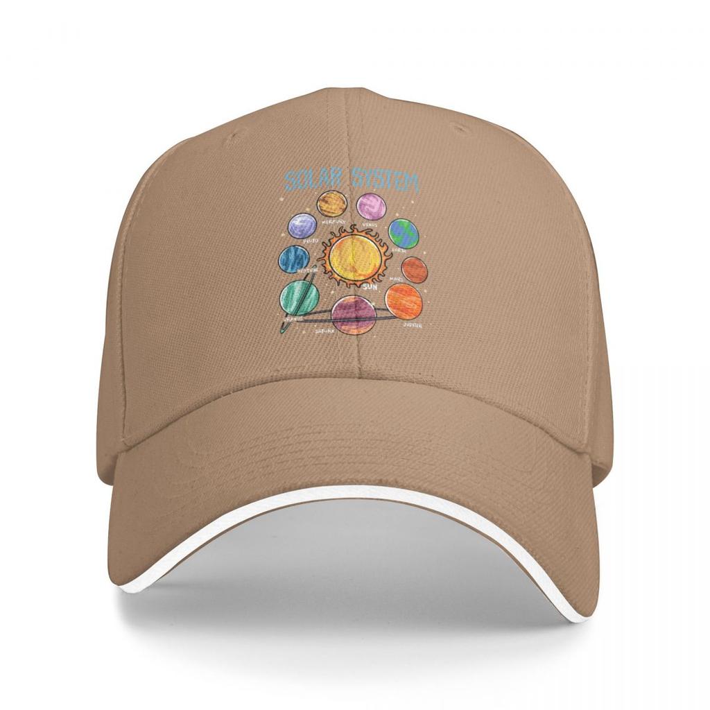 Gorras de Béisbol Planetas del Sistema Solar Ciencia Espacio Personalizadas Unisex Deporte Gorras de Verano