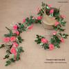 Artificial Rose Flower Vine for Indoor Decoration: Ceiling Hanging & Living Room Decor