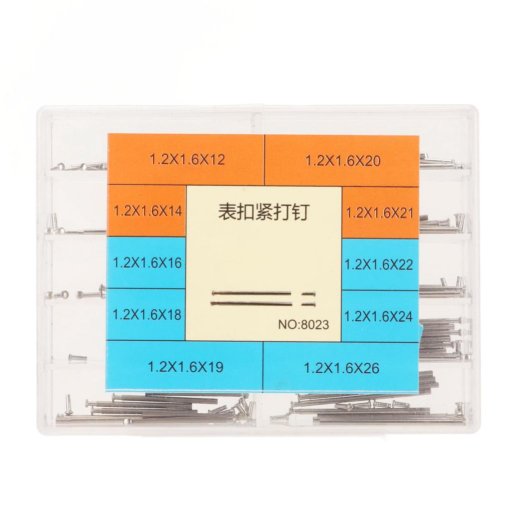 Watch Band Clasp Tube Friction Pin Stainless Steel Pressure Bars Pins Rivet Ends Repairing Accessory