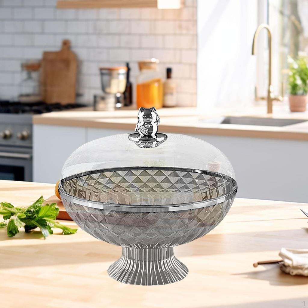 Obstkorb mit Deckel, 20,8 x 25,4 cm, Drainage-Design für Familienfeiern