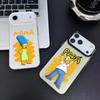 Cute S-SimpsonS Family Phone Case For iPhone 17 16 15 14 13 12 11 Pro Max Air Matte Laser Aurora Shockproof Funda