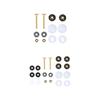Toilet Bowl to Floor Toilet Floor Bolt and Screw Kit Spare Parts Rustproof Bathroom Bolt Set Stable Upgrade Replacement