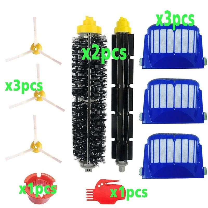 Replacement Part Kit For iRobot Roomba 600 Series 610 620 625 630 650 660 Vacuum Beater Bristle Brush+Aero Vac Filter+side Brush