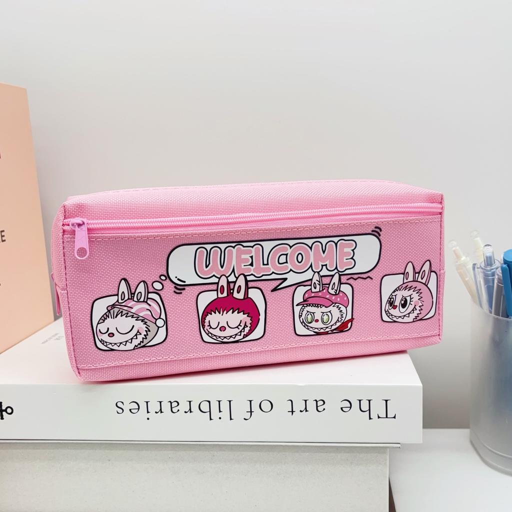 

Pencil Case for Primary School Students Double-layer Large-capacity Stationery Box Cartoon High-value Niche Pencil Case 21*5*10cm