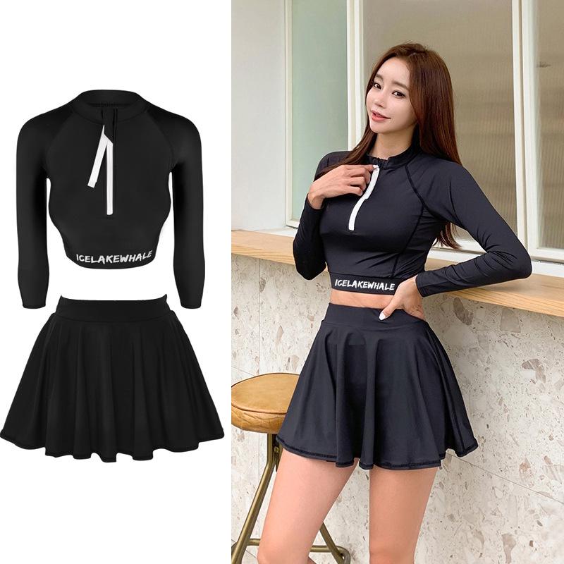 Women s Conservative Slimming Long Sleeve Swimwear with Sun Protection XL